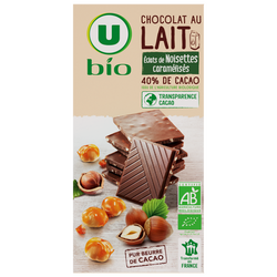 Achat M-Budget · Tablette de chocolat · Au lait, noisettes brisées